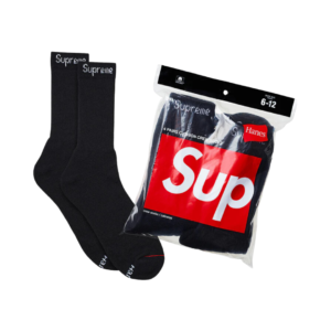 SUPREME/HANES SKARPETKI CZARNE