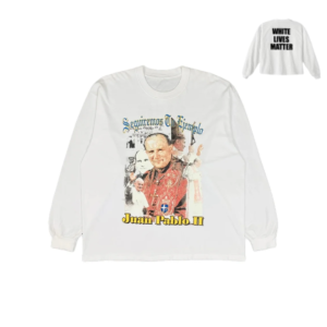 YEEZY WHITE LIVES MATTER LONGSLEEVE WHITE