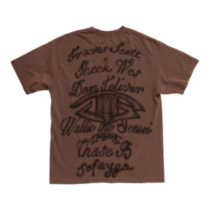 TRAVIS SCOTT JACKBOYS 2 SIGNATURES TEE BROWN