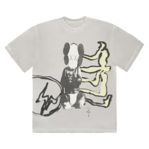 TRAVIS SCOTT CACTUS JACK X KAWS FOR FRAGMENT TEE AGED YELLOW
