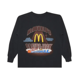 TRAVIS SCOTT X MCDONALD'S INVITATIONAL LS TEE BLACK
