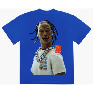TRAVIS SCOTT X MCDONALD'S ACTION FIGURE SERIES III TEE BLUE